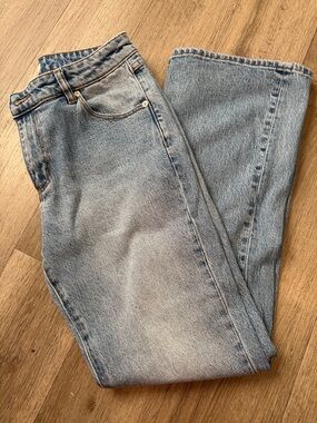 ROLLA'S Light Blue Denim Jeans with Brown Stitching